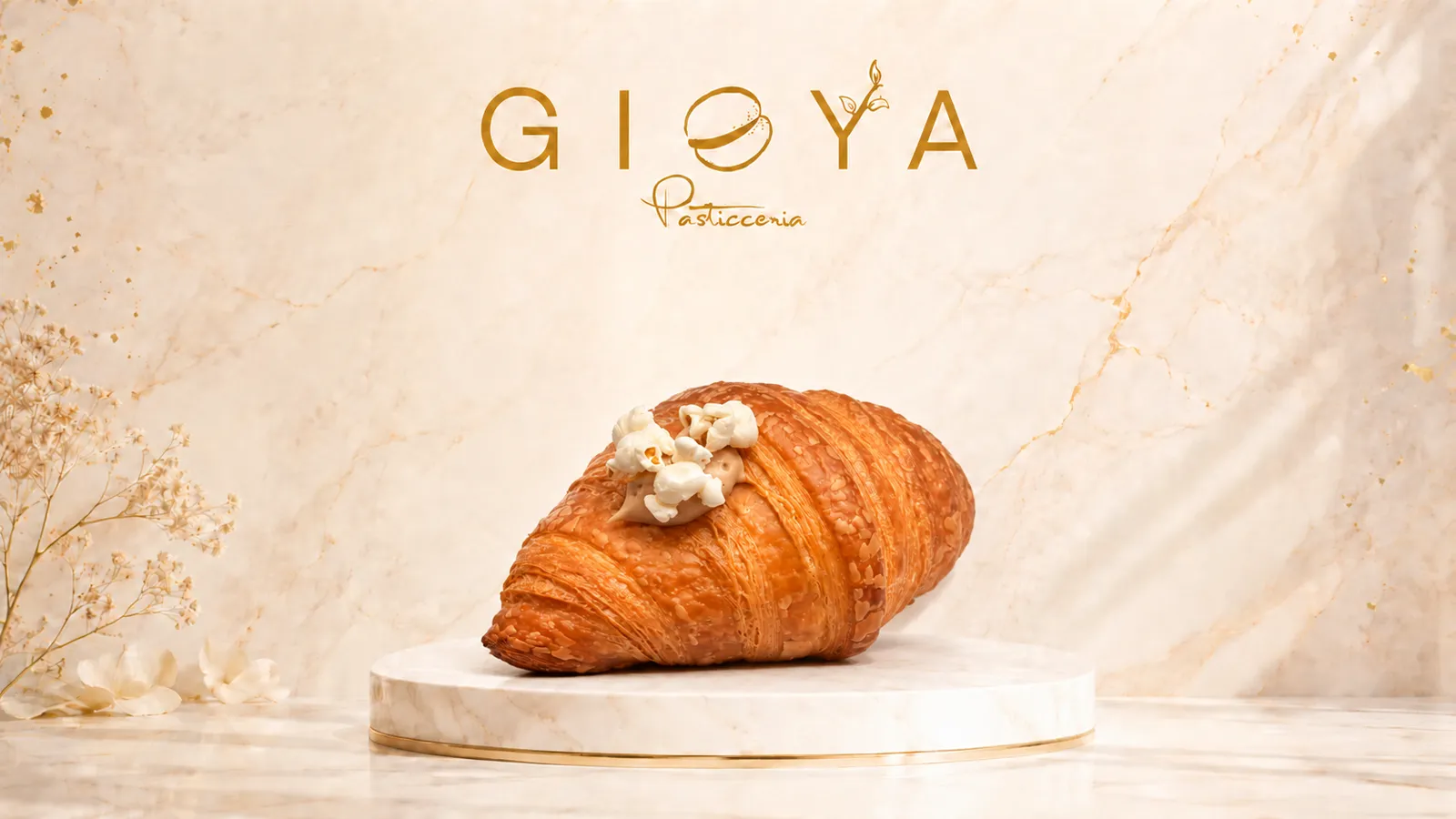 Croissant arachide e pop corn